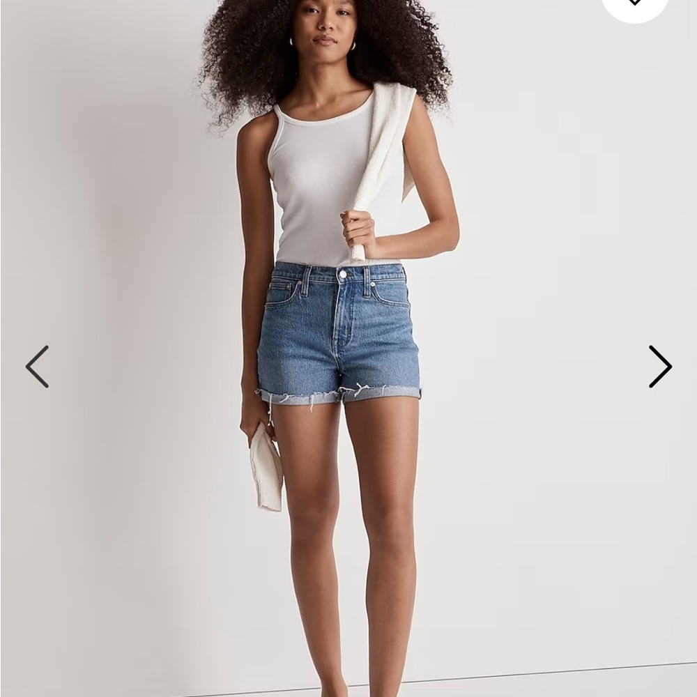 Madewell high rise denim shorts!